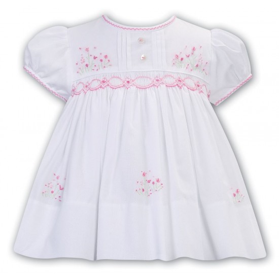Sarah Louise -a- A Smocked White Dress 013185