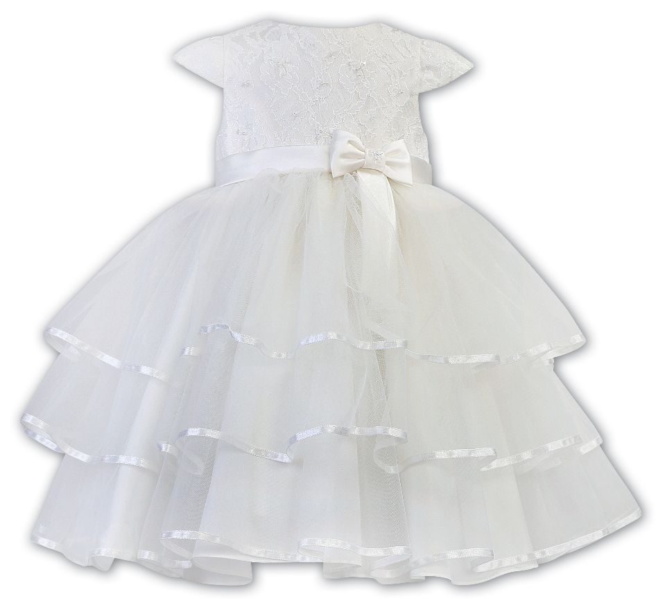 Sarah Louise -d- Ivory Flowergirl dress 070122