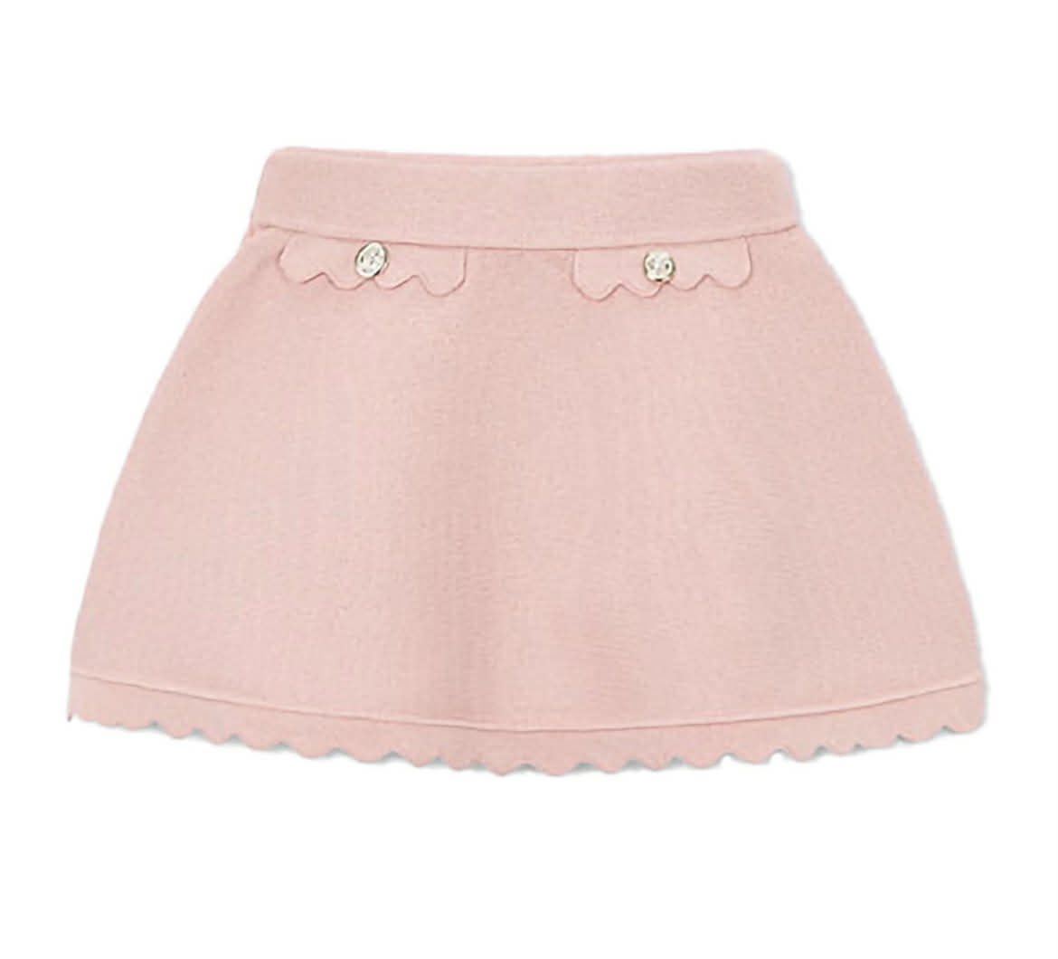 Mayoral -a- A A Blush Pink Knitted Skirt 3902P