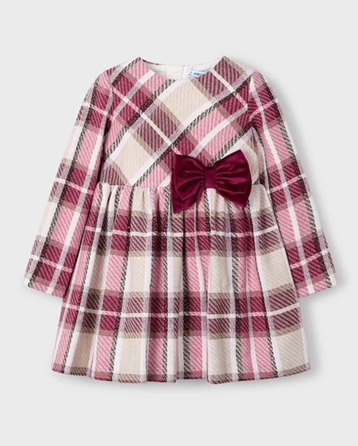 Mayoral -a- A Cherry Red Tweed Dress 4924 R