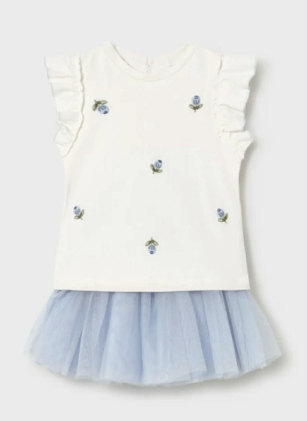 Mayoral -a- A A Blue Rosebud TuTu Set 1933