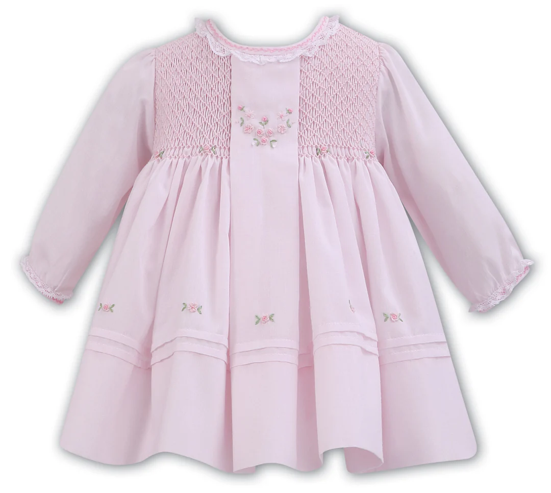 Sarah Louise -a- A Smocked Pink Dress C7002