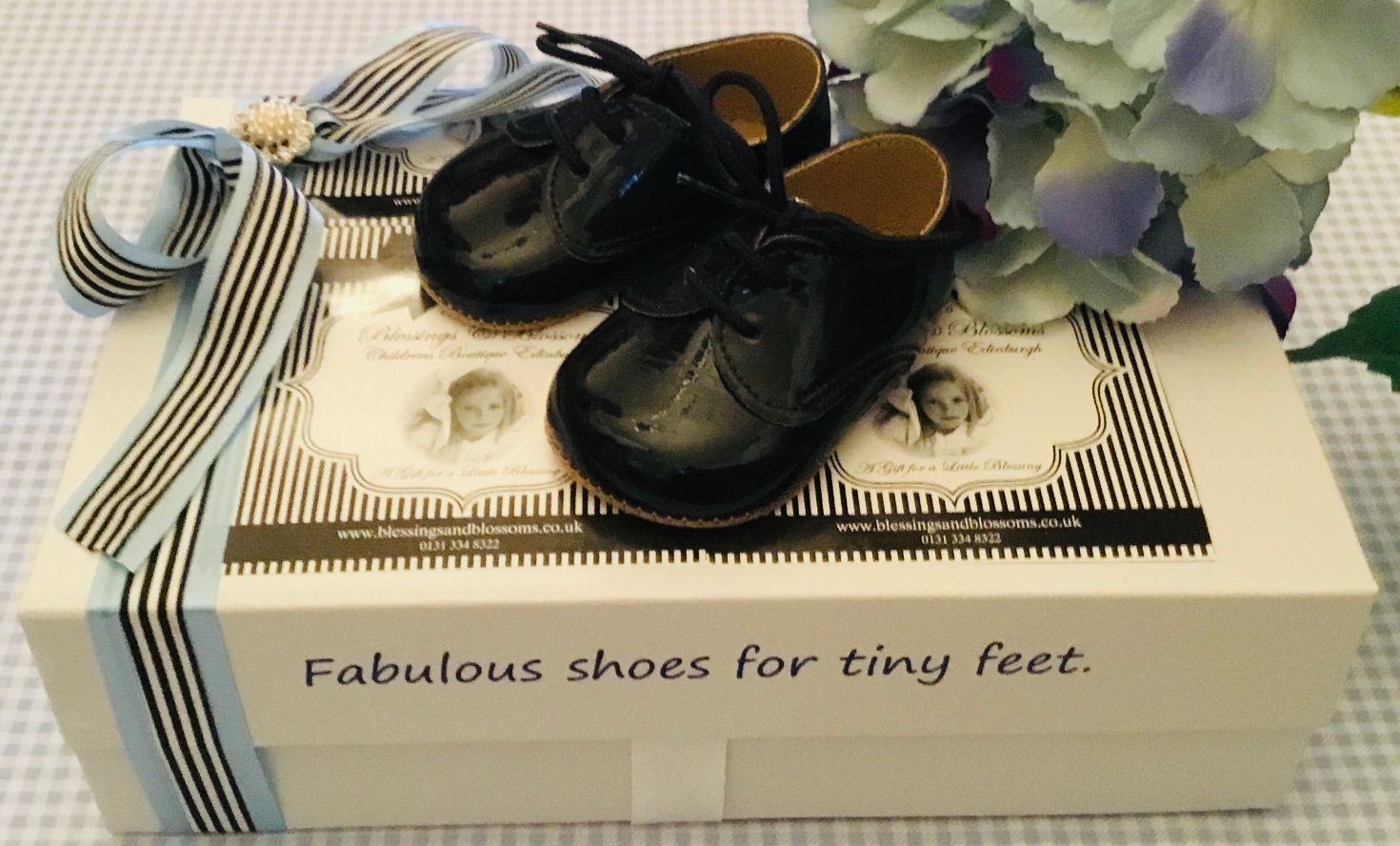 Early Days -e- Thomas Blk patent Dress shoe