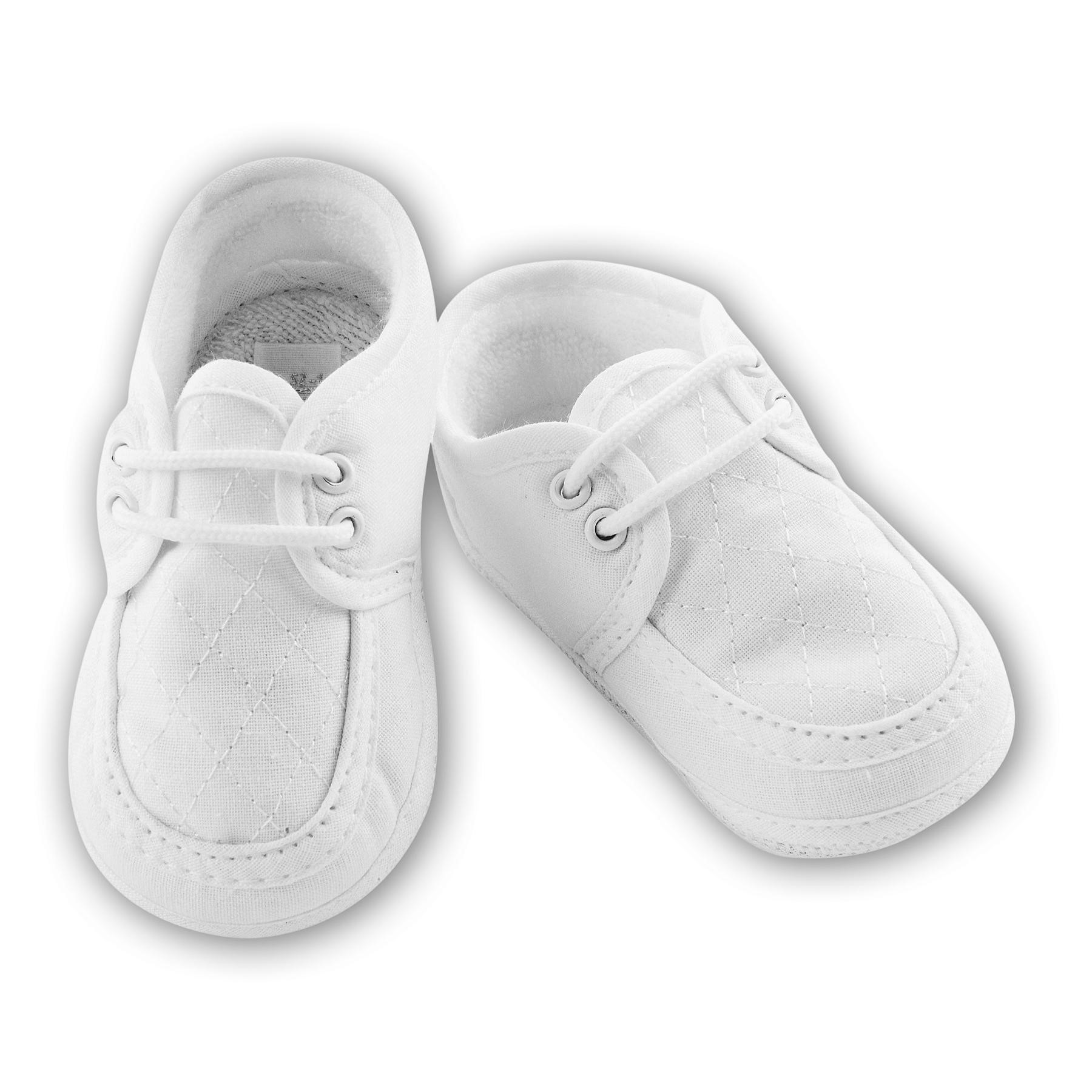 Sarah Louise -sl- Boys White Linen Shoe 004490GP